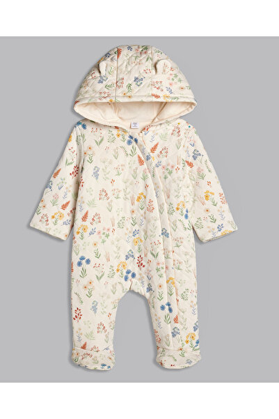 R&B بدلة نوم منقوشة بغطاء رأس للرأس وأكمام طويلة