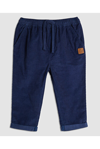 R&B بنطال بقصّة مستقيمة ومحكم مع خصر برباط