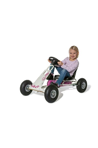 OEM Kart Air Runner Flower, adjustable seat, "free-wheel" function, pneumatic wheels, sound steering wheel,