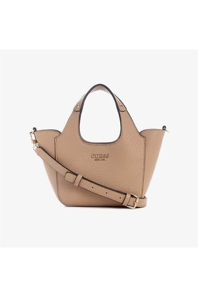 Guess Anadela 3 Comp Satch Helina Mini Kadın Bej Tote Çanta