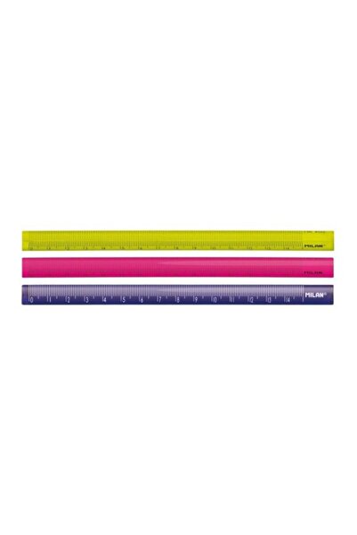 Milan Triangular Plastic Ruler, Color Multicolor, Material Plastic, Size 15 cm, 1 Piece