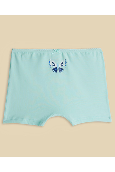 R&B Blue Women's 5 Pack Printed Boxer Briefs