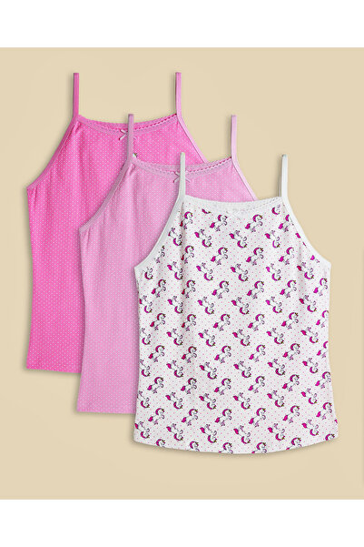 R&B 3 Pack Unicorn Printed Camisoles