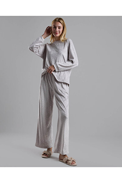 R&B طقم بيجامة بأكمام طويلة بتصميم ذاتي