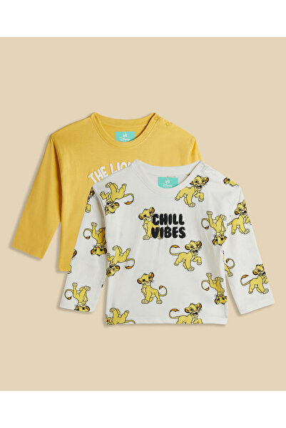 R&B 2 Pack Simba T-Shirts with Long Sleeves