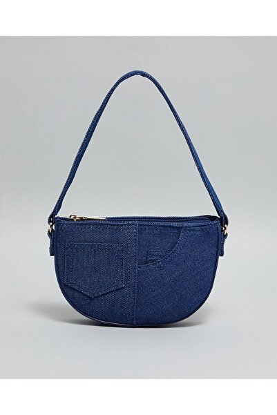 R&B حقيبة كتف صلبة للبنات الزرقاء