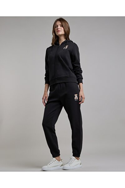 R&B Print Detail Joggers with Drawstring Waist