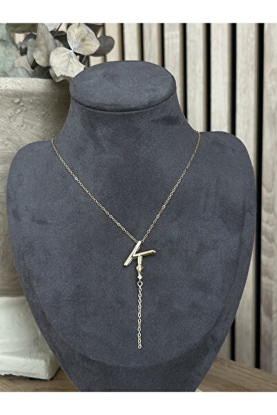 lavanderopa قلادة من الفولاذ بحرف K