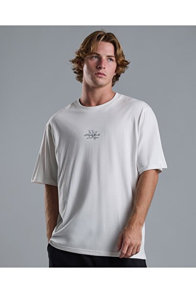 R&B Printed T-Shirt with Crew Neck and Short Sleeves