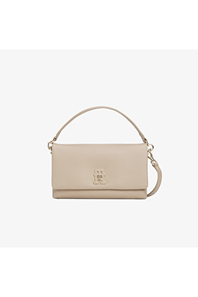 Tommy Hilfiger Modern Kadın Bej El Çantası