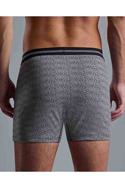 R&B Black Men's Black Men's's 2 Pack Long Trunks