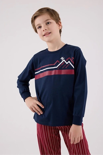 Arnetta 100% бавовна, довгі рукави, велосипедна комір, піжама для хлопчиків