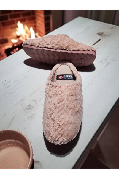 GEZER Hafif Yumuşak Taban Sessiz Peluş Ev Terlik