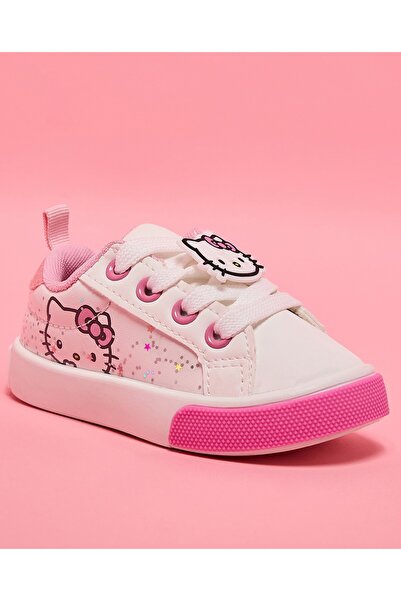 R&B White Girl's Hello Kitty Low Top Sneakers