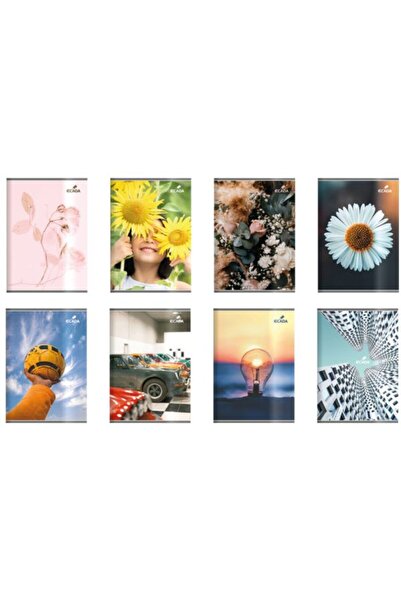 Ecada Notebook A5, Velin Format, 48 Sheets, Color Multicolor, Cover Polychrome, Weight 60 g/m², 12 pcs/set