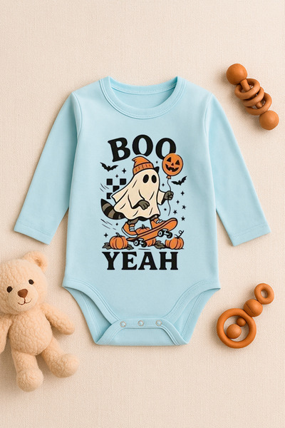 SVART WEAR Cute Baby Bodysuit with Printed Text and Snap Fasteners