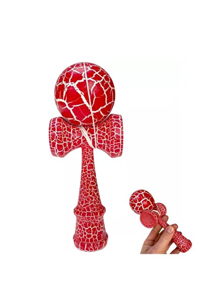 NextFarma Kendama profesionala din lemn, 18 cm –CRACK cu design crapat, culoa...