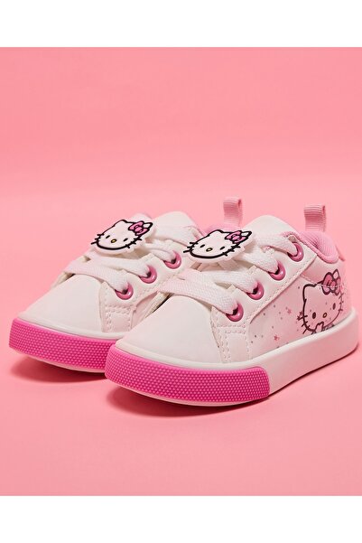 R&B White Girl's Hello Kitty Low Top Sneakers