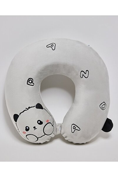 R&B Grey Women's Printed Neck Pillow
