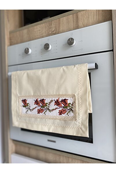 Parla Life Krem Renk Ocak Örtüsü x Tutacak