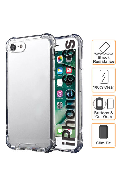 iShield Carcasă din silicon antișoc pentru iPhone 6/6s cu protecție la colțur...