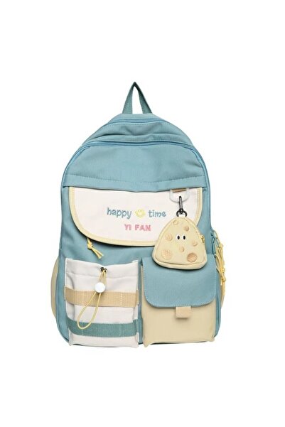 OEM Detský batoh, vodeodolný, viacero vreciek, priedušný materiál, 30 x 11 x 42 cm, zelený