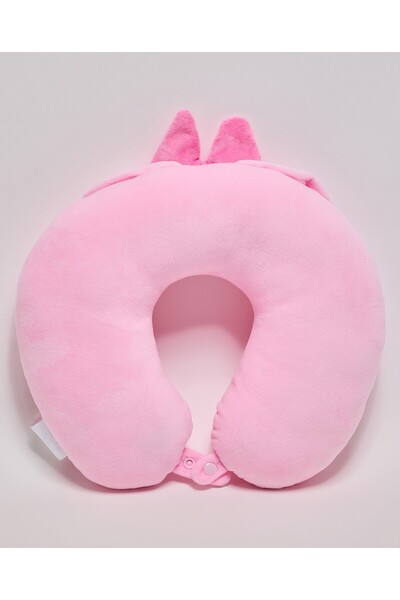 R&B Pink Women's Appliqued Neck Pillow