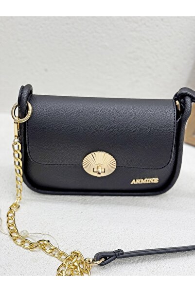Armine 397 Chain Detail Covered Crossbody Bag for Women