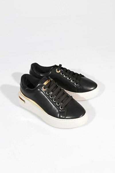 DGN 2550-2027 Women's Lace-Up Platinum Stripe Detailed Sports Shoes