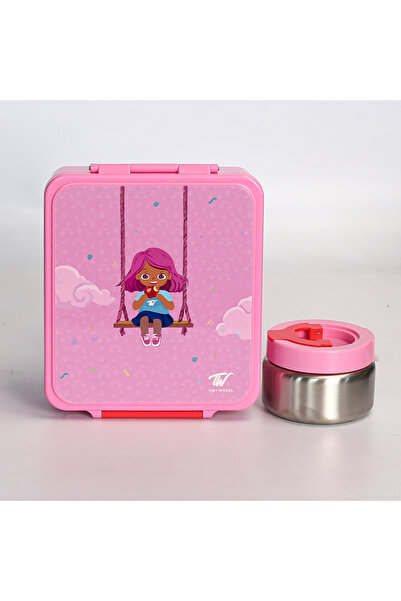 TINY WHEEL Tiny Bite Lunch Box - Pink Girl