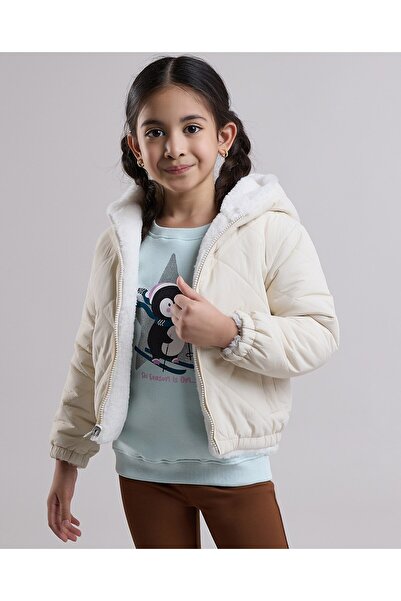 R&B سترة مبطنة بغطاء رأس وسحاب للإغلاق