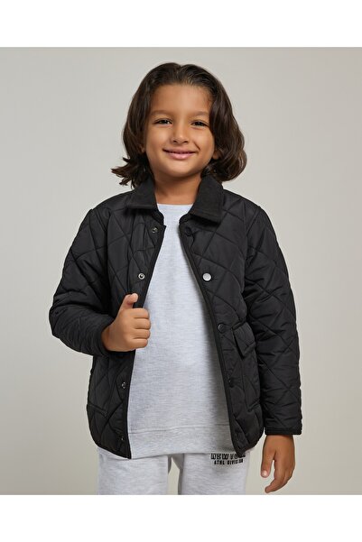 R&B سترة مبطنة مع إغلاق بأزرار