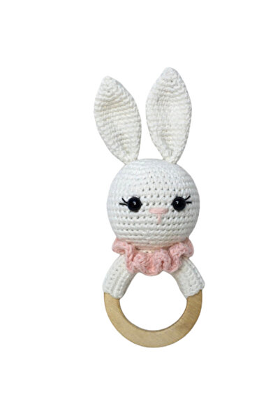 Organik Amigurumi Diş Kaşıyıcı - Organik Oyuncak -Tavşan