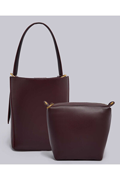 R&B حقيبة كتف مزخرفة مع جيب