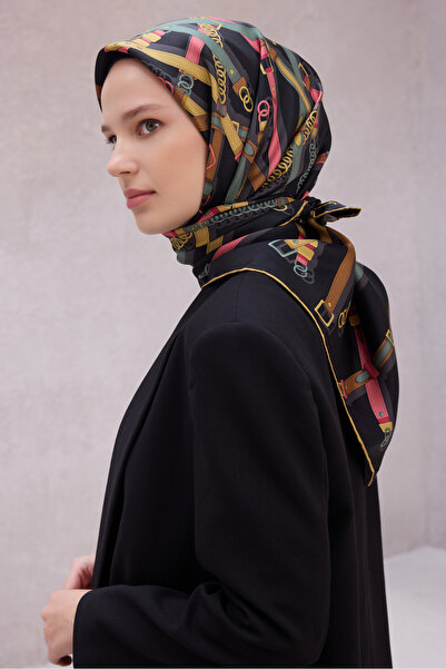 Belli Eșarfă din twill de mătase cu model în carouri 4200D01 01