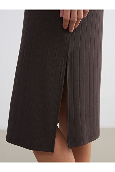 LC Waikiki LCW Comfort Polo Yaka Dokulu Elbise