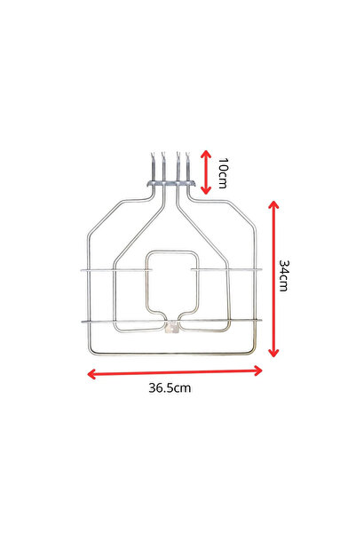 inox rezistans Bosch Fırın Üst Rezistansı 230 Volt 1300+1800 Watt Adet