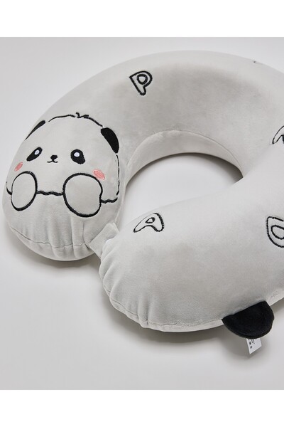 R&B Grey Women's Printed Neck Pillow