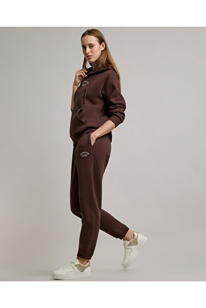 R&B Print Detail Joggers with Drawstring Waist