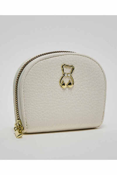R&B Ivory Women's Textured Zip-Around Wallet