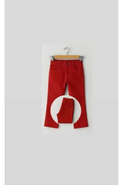 KAYAKİDS çocuk pantalon kırmızı pantalon unisex pantalon