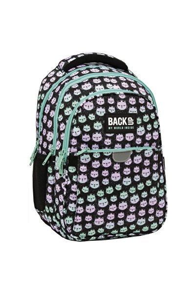 OEM Dievčenský batoh, Backup, Vodotesný, RainBow Cat, 3 priehradky, PLB5P06, ...