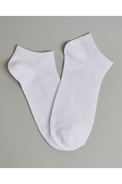 R&B White Men's 5 Pack Socks Ankle Socks