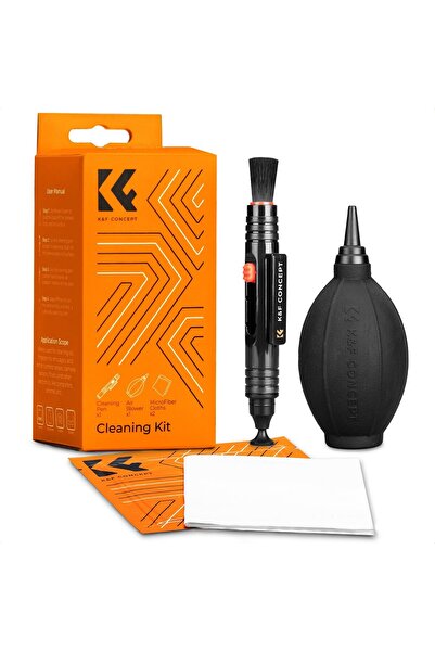 K&F CONCEPT 4-in-1 Camera Cleaning Kit (Lens Pen, Air Blower, Microfiber Cloth) for DSLR