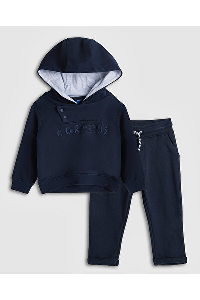 R&B Embroidered Hooded Clothing Set