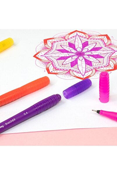 Milan Fineliner Pen, Color Red, Material Plastic, 0.4 mm Tip, Red Ink