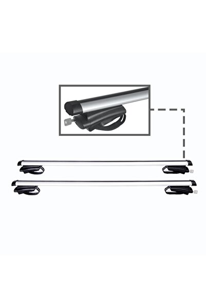 Lumi LUXURY Universal aluminum crossbar set 120cm for cars with spaced bars