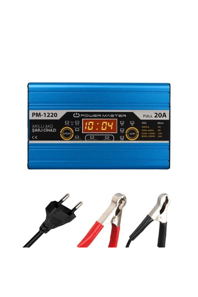 Powermaster PM-1220 12 Volt Max 20 Amper Akü Şarj Cihazı