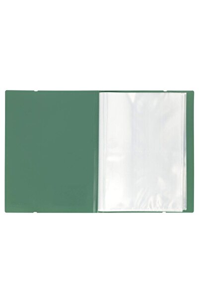 Strigo PP A4 folder with elastic, 40 protective sheets, dark green SF093