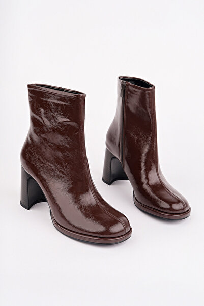 Madam Tarz RCP-8901 Μπότες με χοντρό τακούνι με φερμουάρ